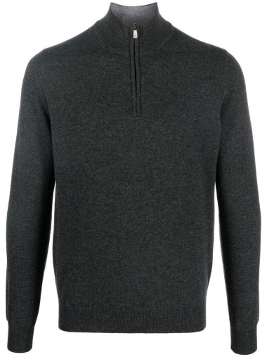Turtleneck sweater with zip
