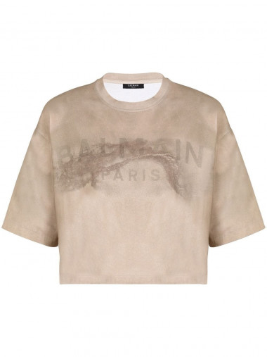 Desert balmain printed t-shirt